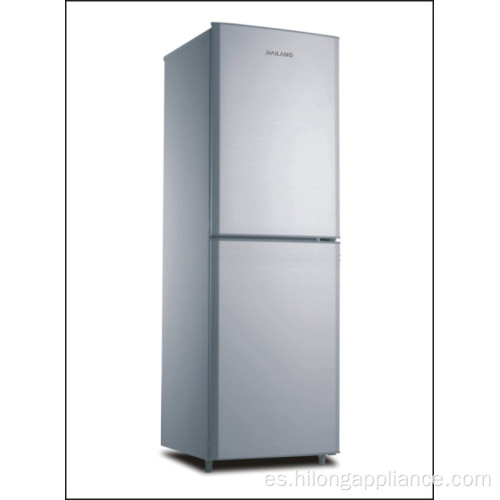 Refrigerador con congelador inferior de doble puerta 189L